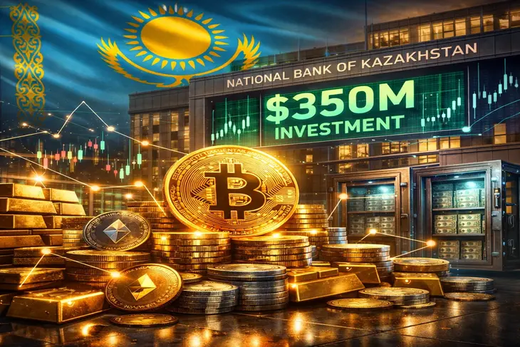 Kazakhstan Central Bank Bets $350M on Crypto